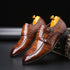 Crocodile Grain Leather Business Shoes for Men - Formal and Casual Wear